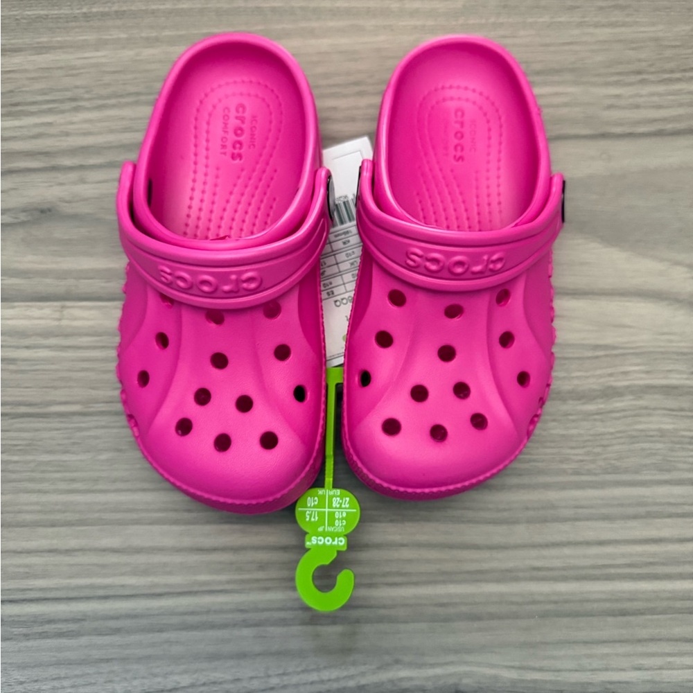 CROCS Pink Sandals Vibrant Comfort Slip-On